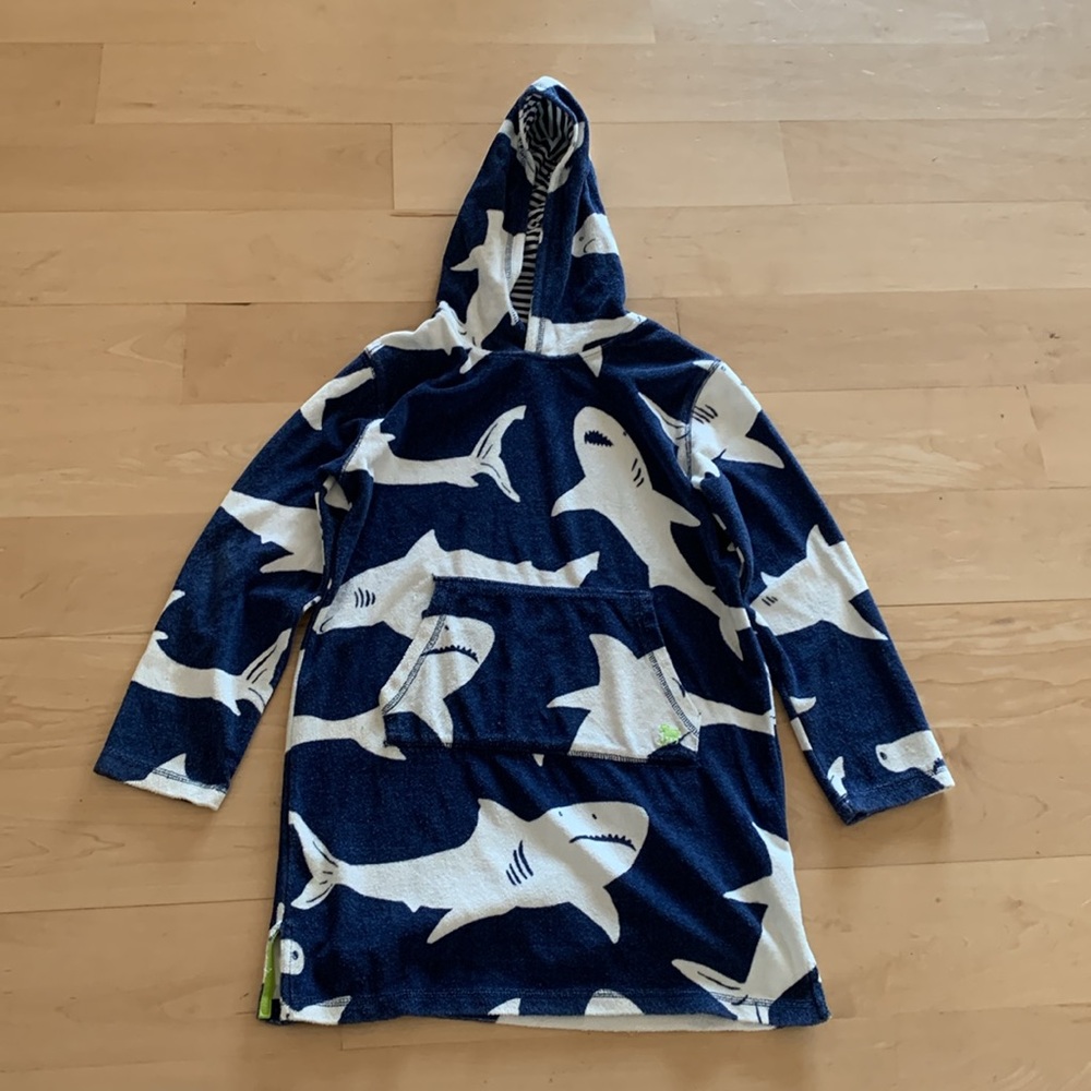 Boys Mini Boden toweling cover-up age 11-12 years